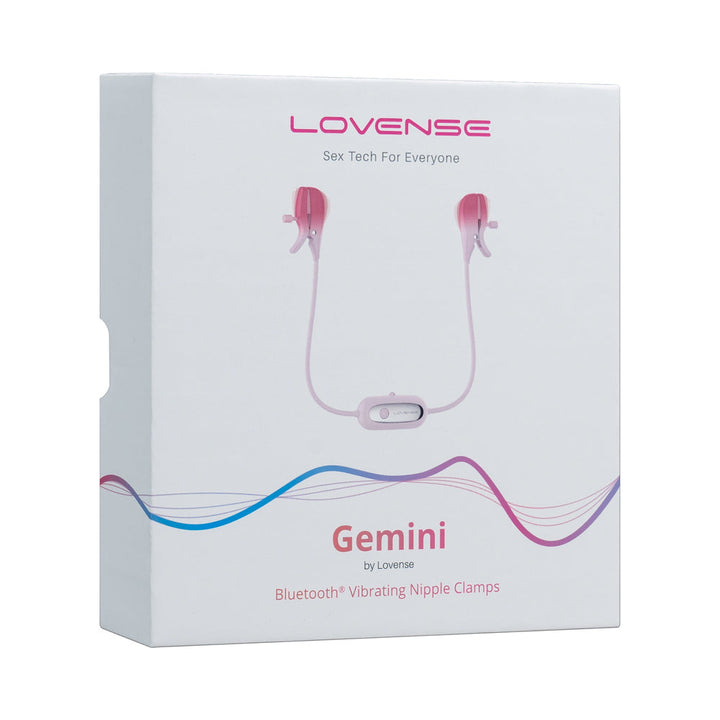 Lovense Gemini Bluetooth Rechargeable Vibrating Nipple Clamps - Headshop.com