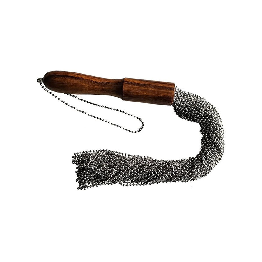Rouge Beaded Metal Flogger Silver - Headshop.com