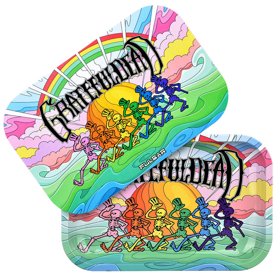 Grateful Dead x Pulsar Rolling Tray Kit | 11"x7" | Under the Rainbow - Headshop.com