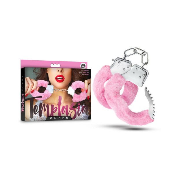 Temptasia Adjustable Faux Fur Cuffs Pink - Headshop.com
