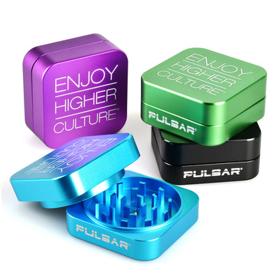 Pulsar Square 2pc Grinder - 2pc / 2.2" - Headshop.com