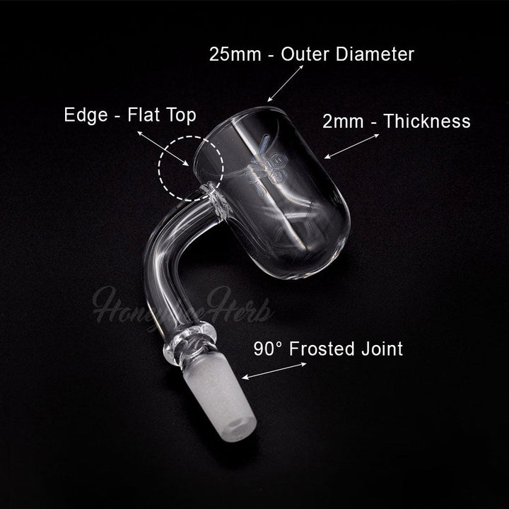 HONEY CYCLONE QUARTZ BANGER - 90° DEGREE | YL - Headshop.com