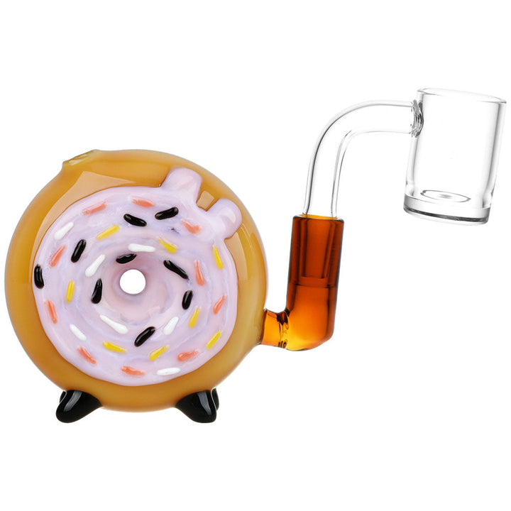 Pulsar Donut Mini Chugger Rig | 3" | 10mm F - Headshop.com