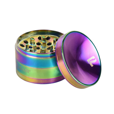 Pulsar Concave Rainbow Anodized Aluminum Grinder | 2.5" - Headshop.com