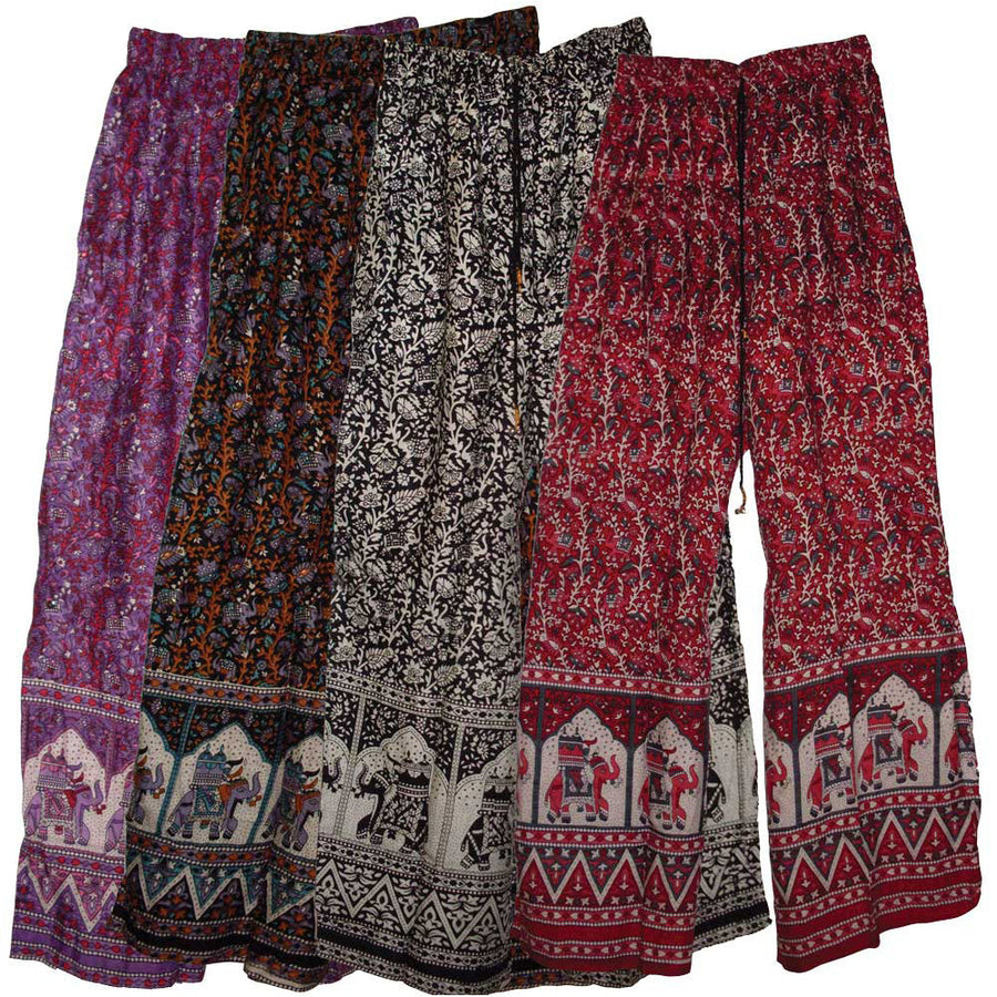 ThreadHeads Palazzo Pants w/ Elephants - 41" / Designs Vary - Headshop.com