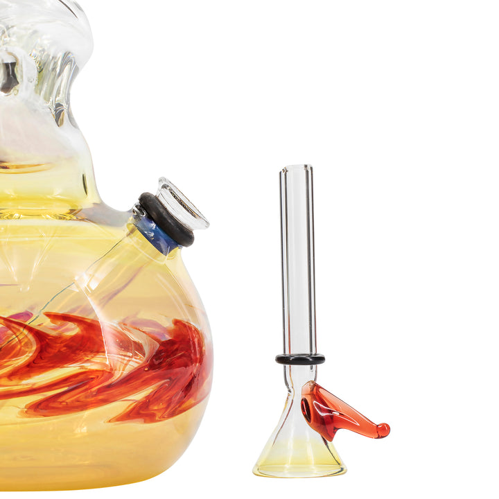 LA Pipes "Switchback" Bubble Base Bong - Headshop.com