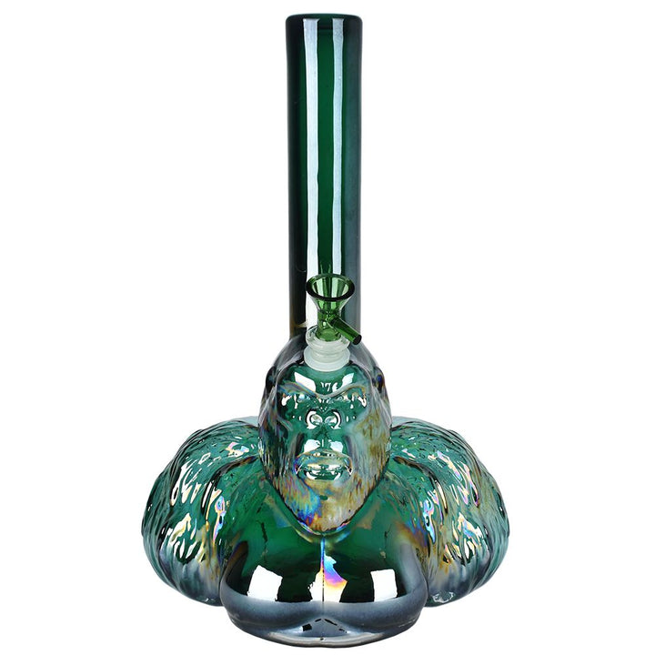 Iridescent Gorilla Soft Glass Water Pipe - 14" - Headshop.com