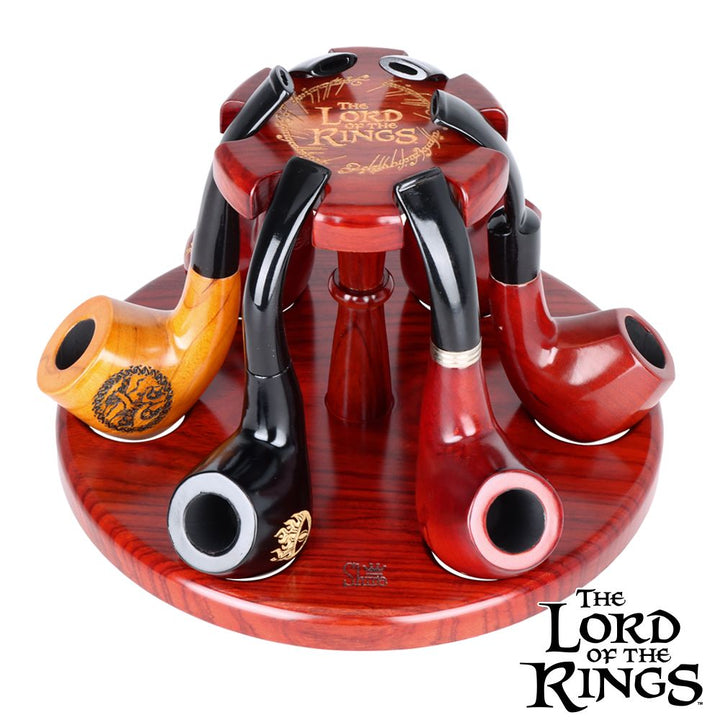 Pulsar Shire Pipes x LoTR ELROND Multi Pipe Wood Display - Headshop.com