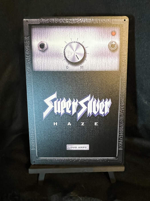 Silver Haze Amp 20 cm x 30 cm Aluminum Sign - Headshop.com