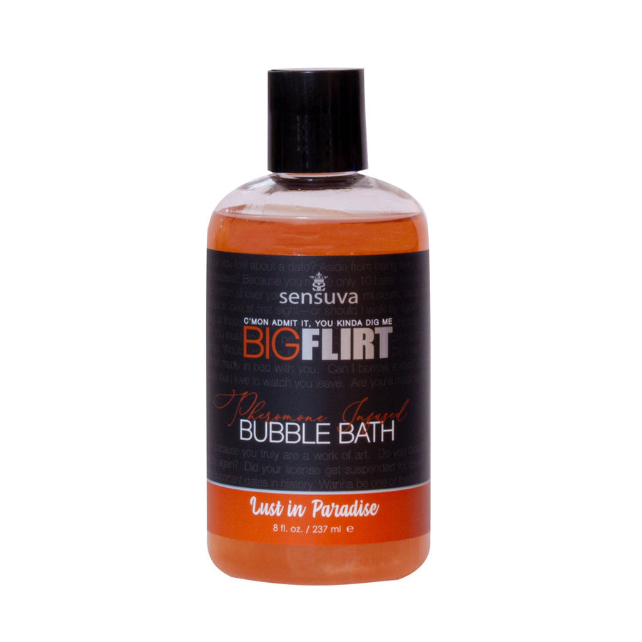 Sensuva Big Flirt Pheromone-Infused Bubble Bath Lust in Paradise 8 oz. - Headshop.com