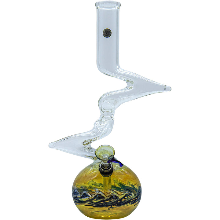 LA Pipes "Switchback" Bubble Base Bong - Headshop.com