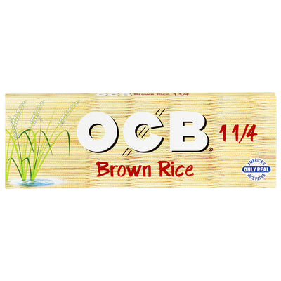 24PC DISPLAY - OCB Brown Rice Rolling Papers - Headshop.com