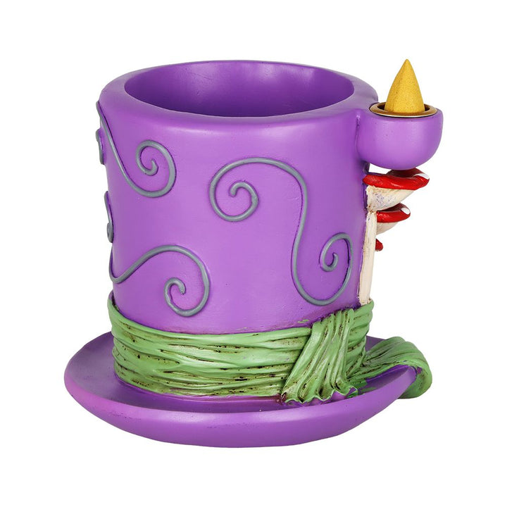 Mad Hatter Shroom Waterfall Backflow Polyresin Incense Burner - 4.75" x 5"