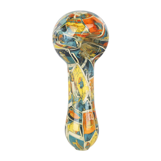 Pulsar Inside Print Glass Spoon Pipe | 4.75"