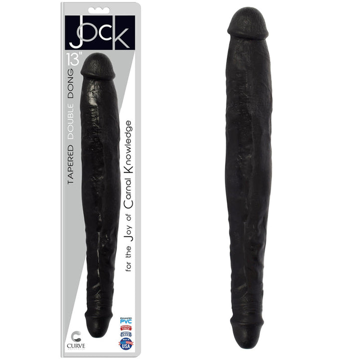 Jock Tapered Double Dong 13in. (Midnight) - Headshop.com