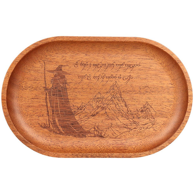 Pulsar Shire x LoTR Mahogany Wood Trays - Gandalf / 10.8" x 6.9"