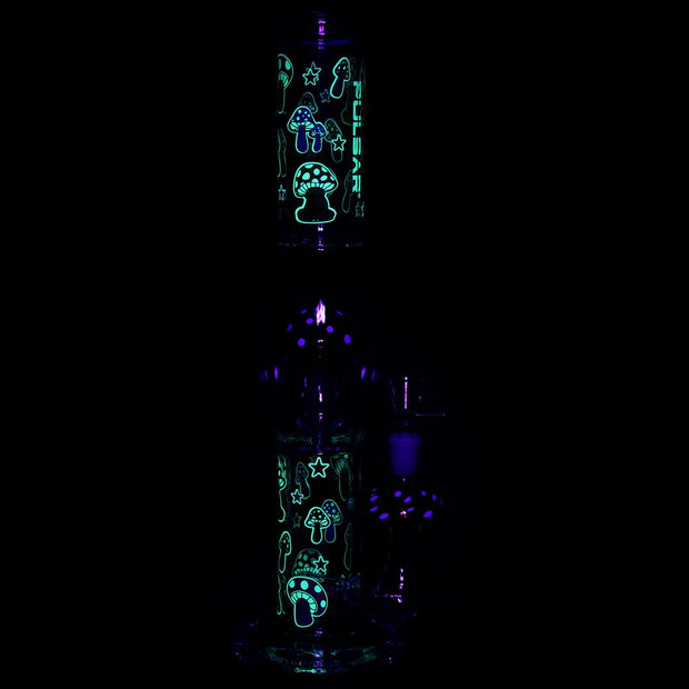 Pulsar Shroom Shenanigans Glass Water Pipe - 15.25" / 14mm F