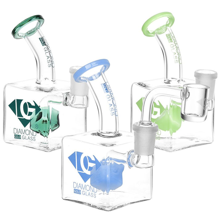 Diamond Glass SP2 Mini Dab Rig - 4.5"/ 14mm F - Headshop.com