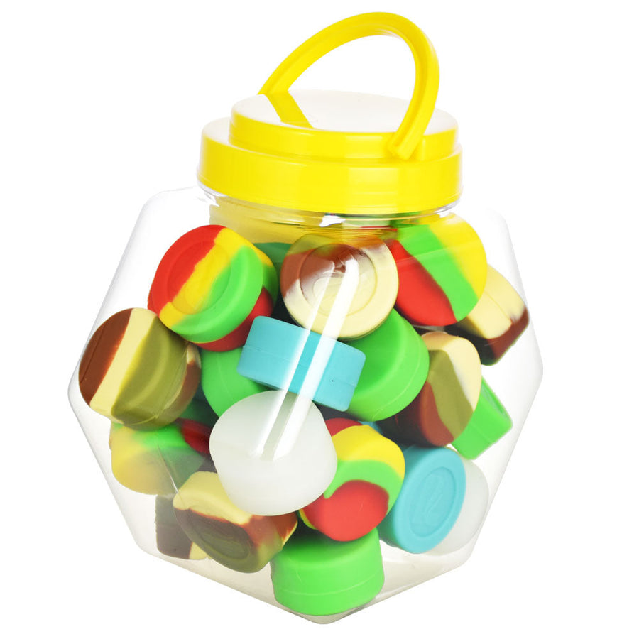 55PC DISP- Pulsar RIP Silicone Container - 38mm / 6mL / Asst - Headshop.com
