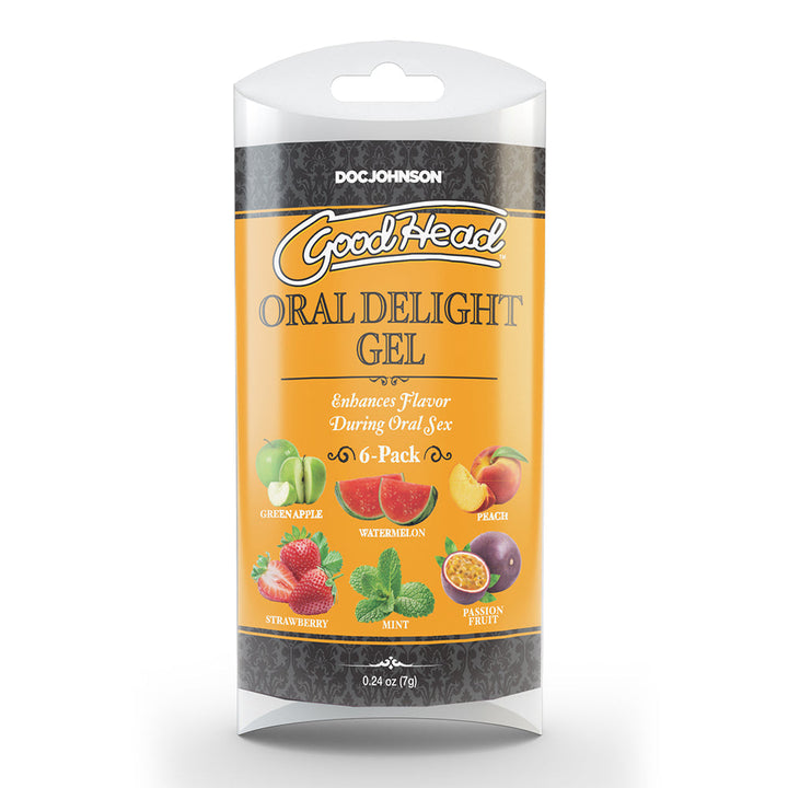 GoodHead Oral Delight Gel Multi-Flavor 6-Pack 0.24 oz. - Headshop.com