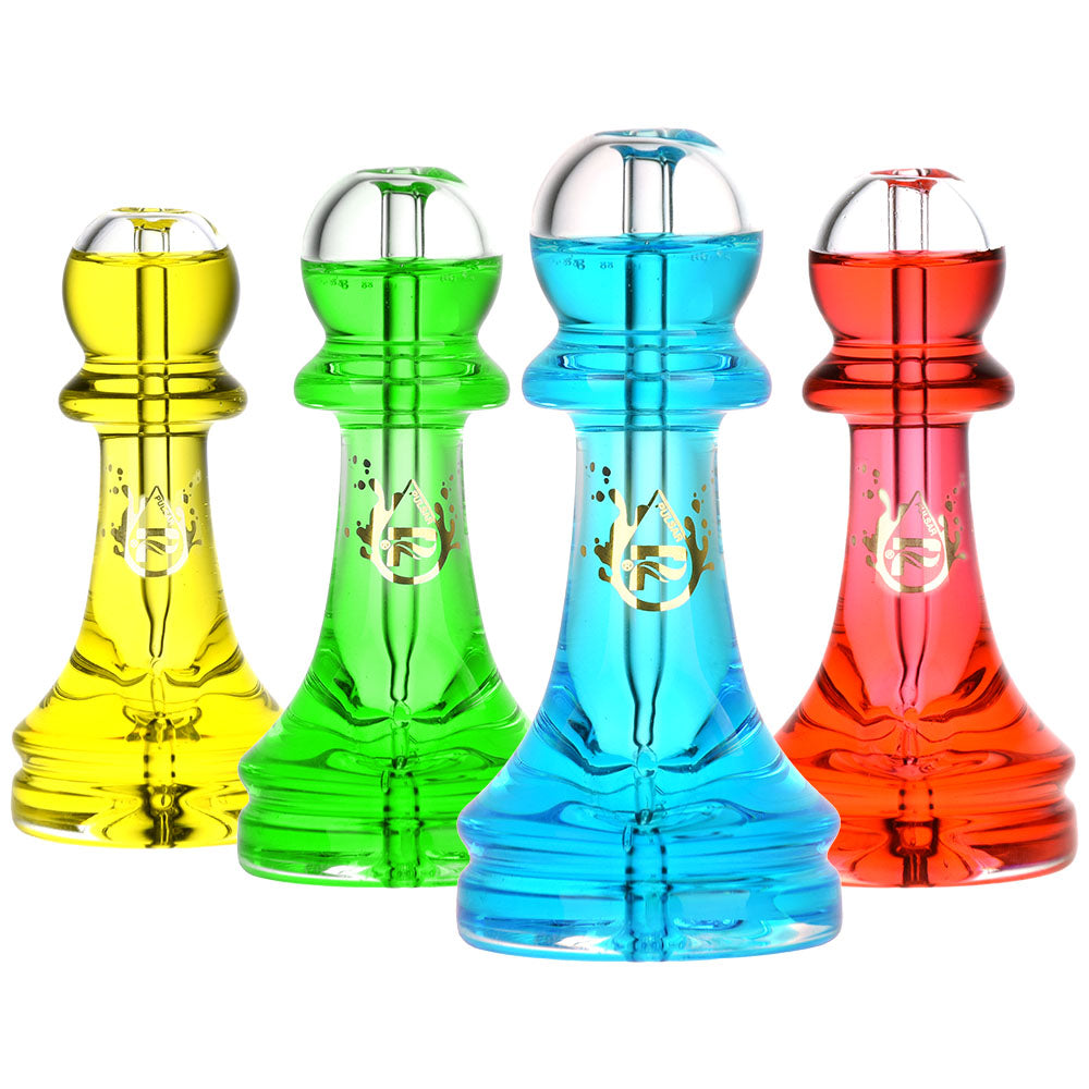 Pulsar Pawn Chess Piece Glycerin Hand Pipe | 4.75" - Headshop.com