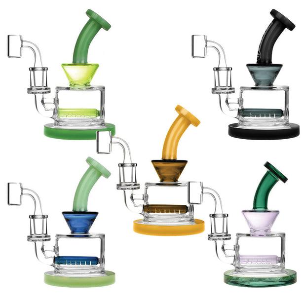 Pulsar Mini Inline Perc Rig - 6.5" / 14mm F / Colors Vary - Headshop.com