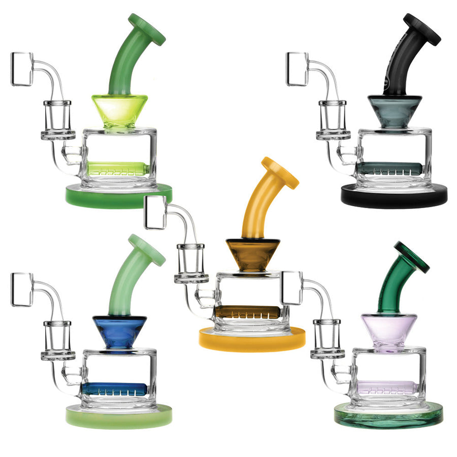 Pulsar Mini Inline Perc Rig - 6.5" / 14mm F / Colors Vary - Headshop.com