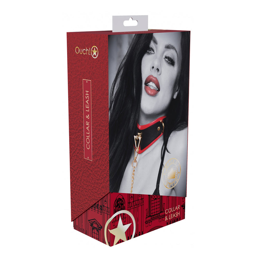 Ouch! International Milan Collection Collar with Leash - Headshop.com