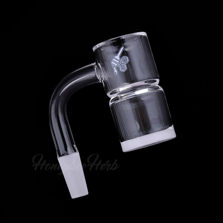 HONEY & MILK BEVEL SPLASH BUCKET QUARTZ BANGER - 90° DEGREE | YL - Headshop.com