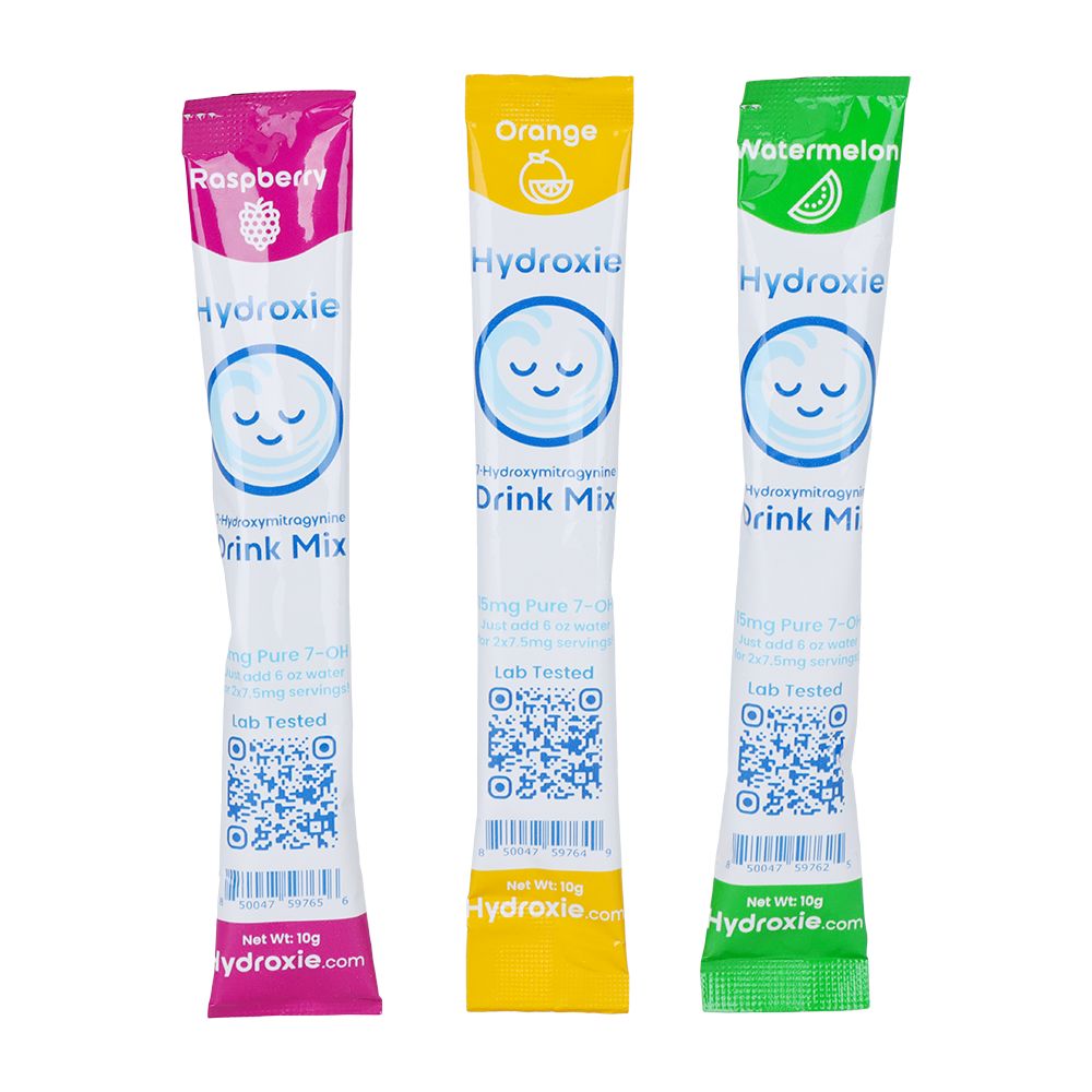 Hydroxie 7-Hydroxymitragynine Drink Mix | 15mg | 10g | 90pk Display - Headshop.com