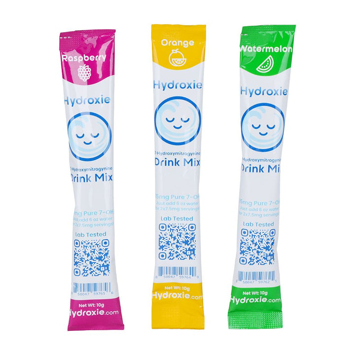 Hydroxie 7-Hydroxymitragynine Drink Mix | 15mg | 10g | 90pk Display - Headshop.com