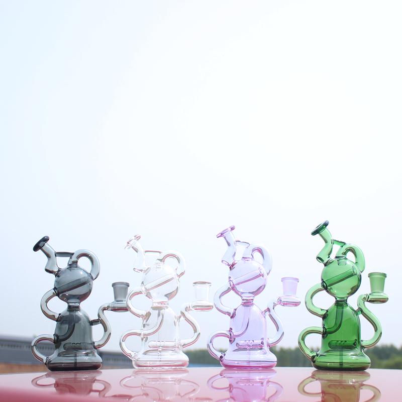 Recycler Style Mini Water Pipe Approx. 2.7" - Headshop.com