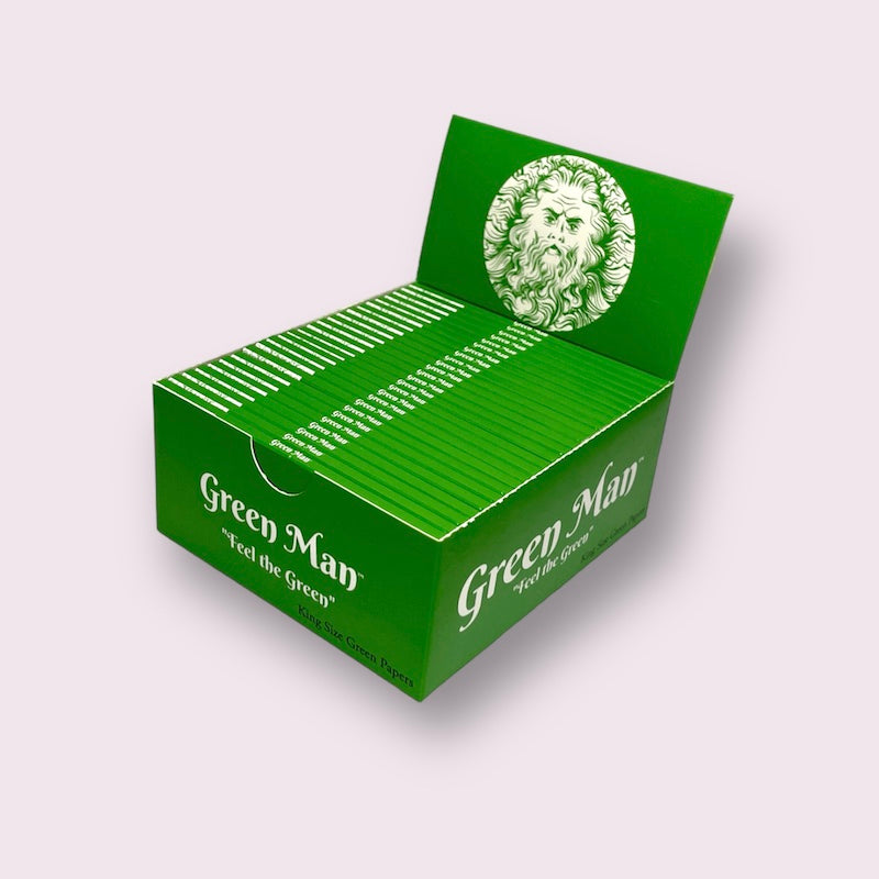 Green Man Green Rice Papers Box - Headshop.com