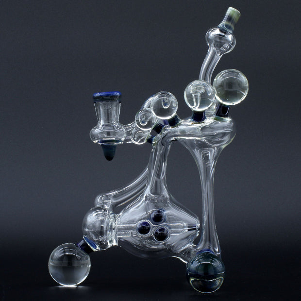 Clayball Glass "Milky Way" Heady Recycler Dab-Rig - Headshop.com