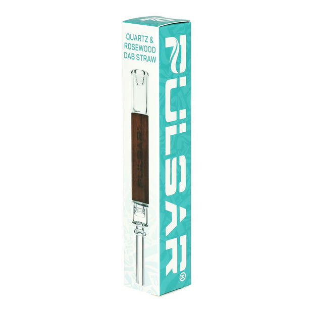 12CT DISPLAY - Pulsar Quartz & Rosewood Deco Dab Straw - 5.75" - Headshop.com