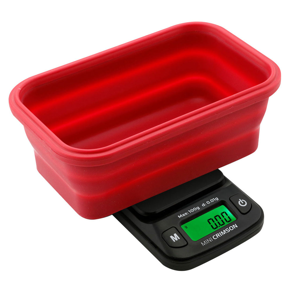 Truweigh Mini Crimson Collapsible Bowl Scale - Headshop.com