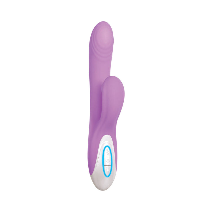 Evolved Super Sucker Rechargeable Thumping Suction Silicone Dual Stimulator Purple - Headshop.com