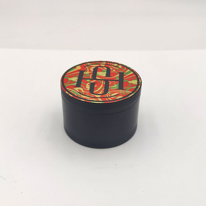 High Society - 4 PC 50mm Ceramic Teflon Coated Grinder - Rasta - Headshop.com