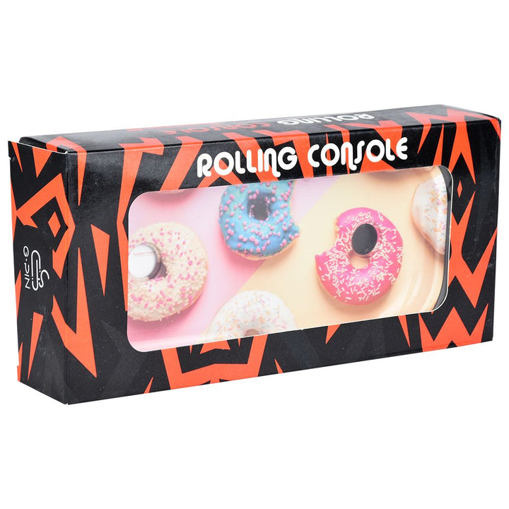 Elevated Metal Rolling Tray & Cone Loader Kit - Donut / 9.25"x 4.2" - Headshop.com