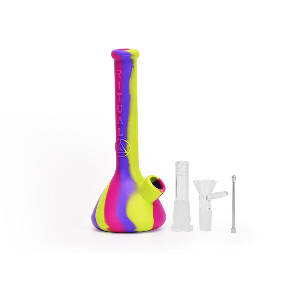 Ritual - 7.5'' Deluxe Silicone Mini Beaker - Miami Sunset - Headshop.com