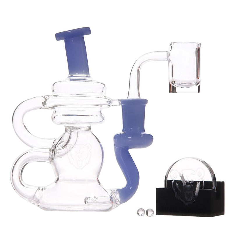 Bear Quartz BQ Cycler Recycler Dab Rig Box Set | 5.5" | 14mm F - Headshop.com