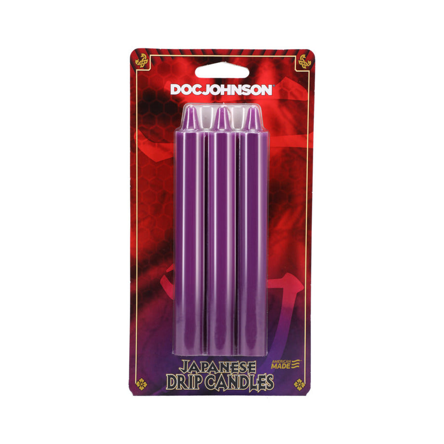 Japanese Drip Candles 3-Pack Purple - Headshop.com