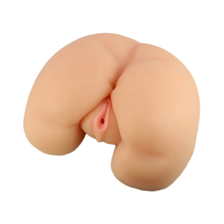 X5 Vibrating Realistic Ass Dual Entry Masturbator Beige - Headshop.com