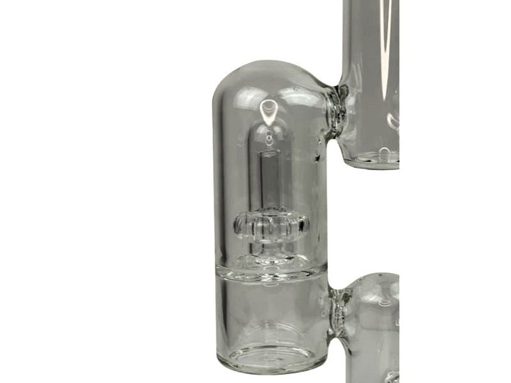 Daze Glass - 14" Rocket Ship Dual Showerhead Perc Glass Water Pipe - Headshop.com