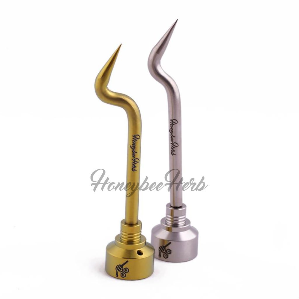 TITANIUM BENT PENCIL WITH CARB CAP - Headshop.com