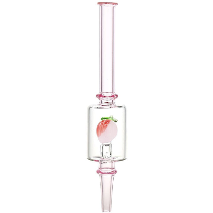 Pulsar Fruit Series Peaches & Cream Glow in The Dark Dab Rig Kit - 8" / 14mm F - Headshop.com