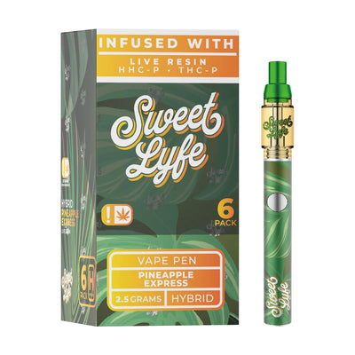 Sweet Life 2.5ml Disposable Vape Pen Infused with Live Resin HHC-P+THC-P - Pineapple Express - Hybrid - Headshop.com