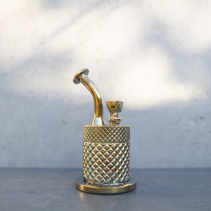 Twenties Collection Water Pipe | Gold - Headshop.com