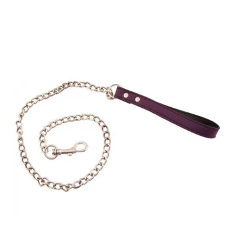 Rouge Purple Premium Leather Lead - Headshop.com