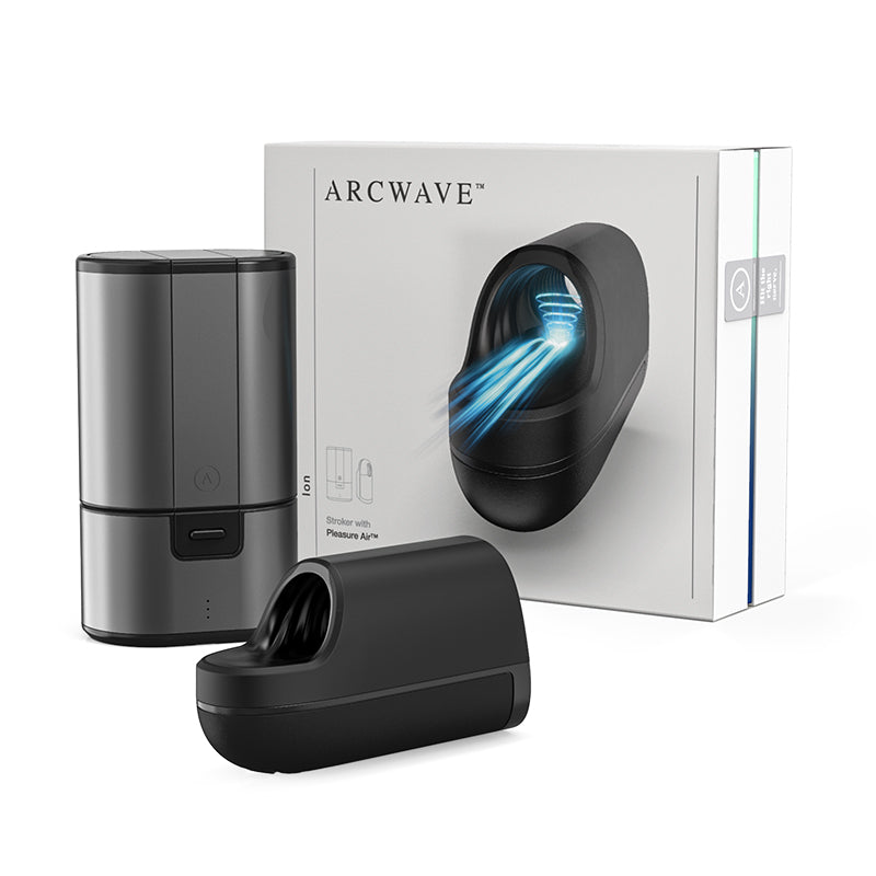 Arcwave Ion Rechargeable Stroker With Pleasure Air Black - Headshop.com